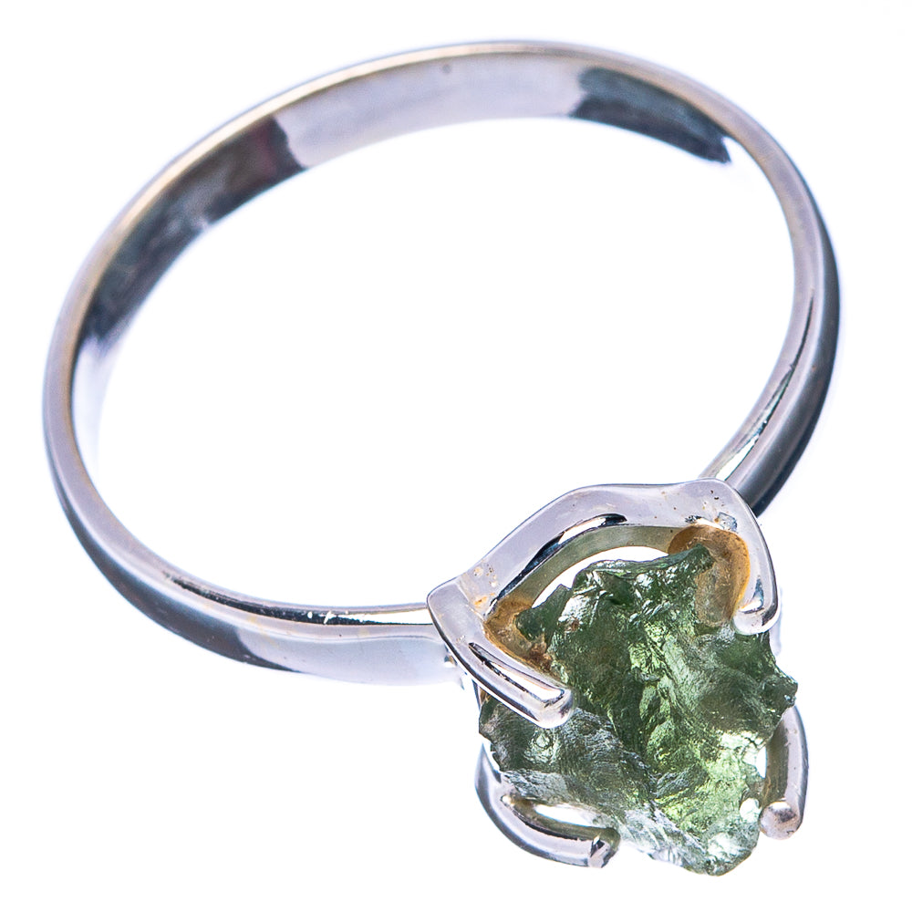 Moldavite Ring Size 8.75 (.925 Sterling Silver)