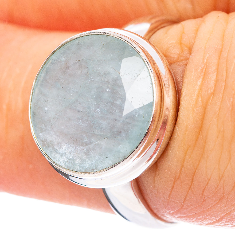 Aquamarine Ring Size 6.5 (.925 Sterling Silver)