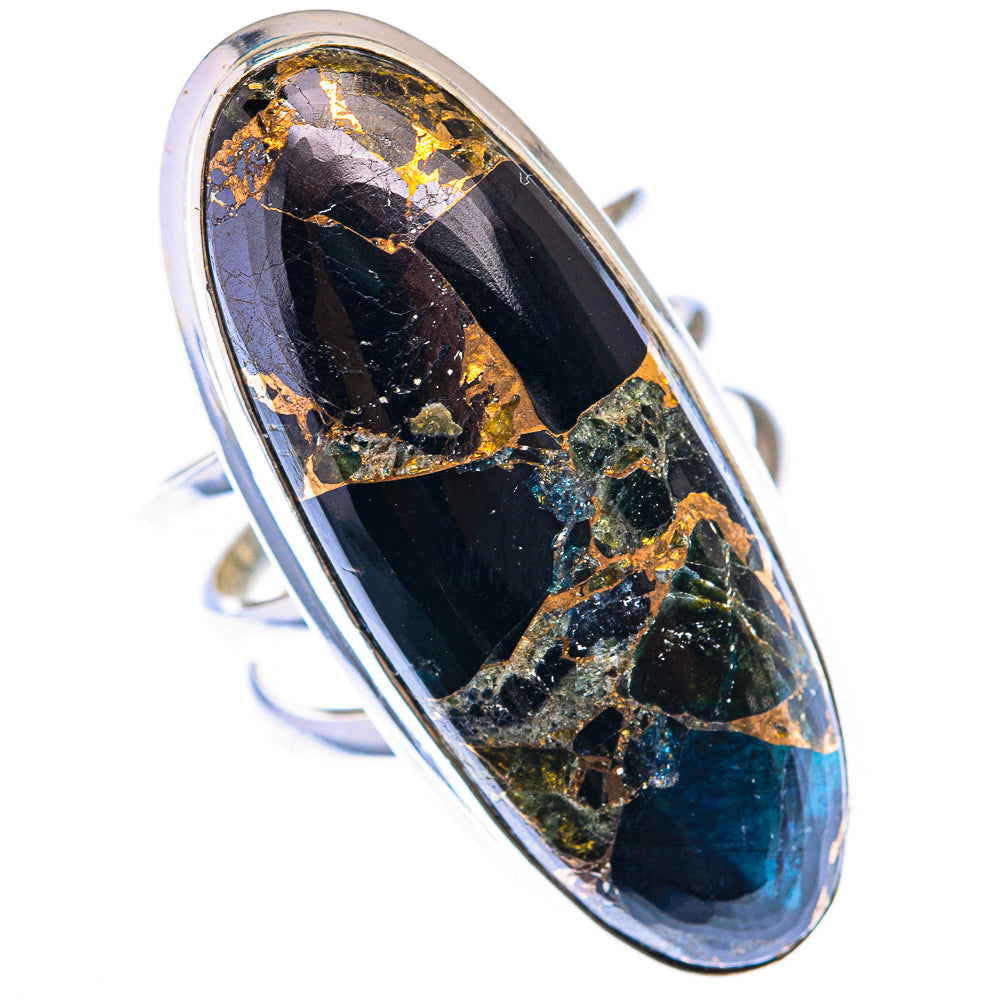 Large Mohave Black Onyx Ring Size 8.25 (925 Sterling Silver) RING139989