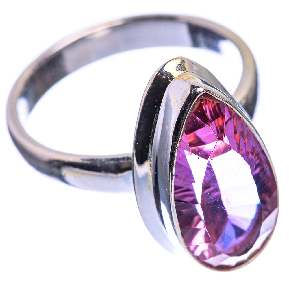 Faceted Color Change Alexandrite (Lab.) Ring Size 7 (925 Sterling Silver) RING143375