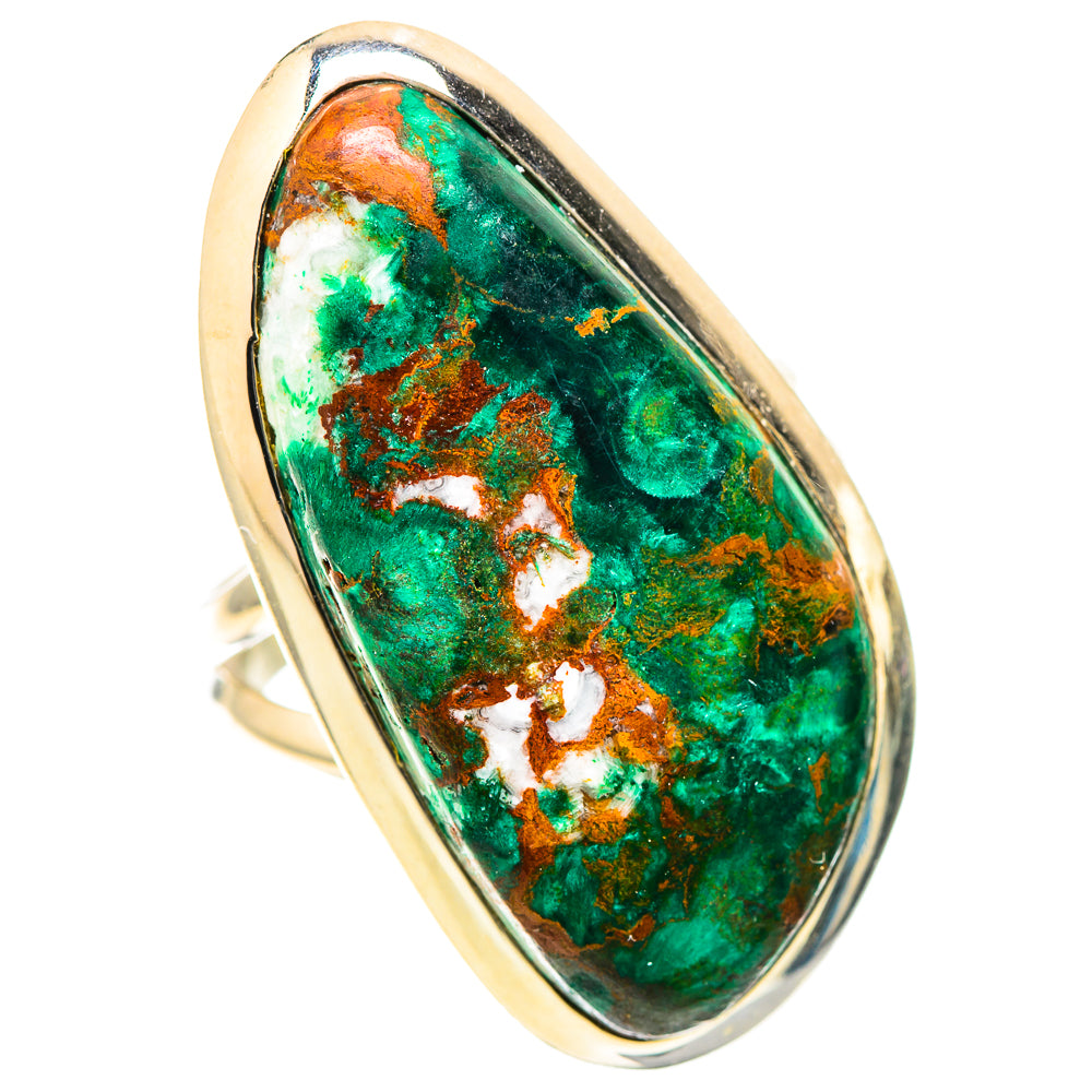 Large Chrysocolla Ring Size 8 (925 Sterling Silver) RING138577
