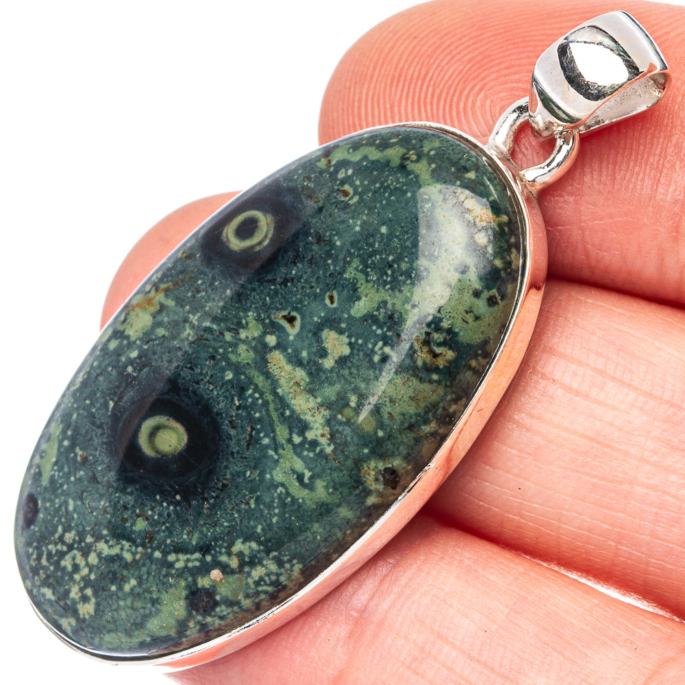 Rare Kambaba Galaxy Jasper Pendant 1 3/4" (925 Sterling Silver) P43185