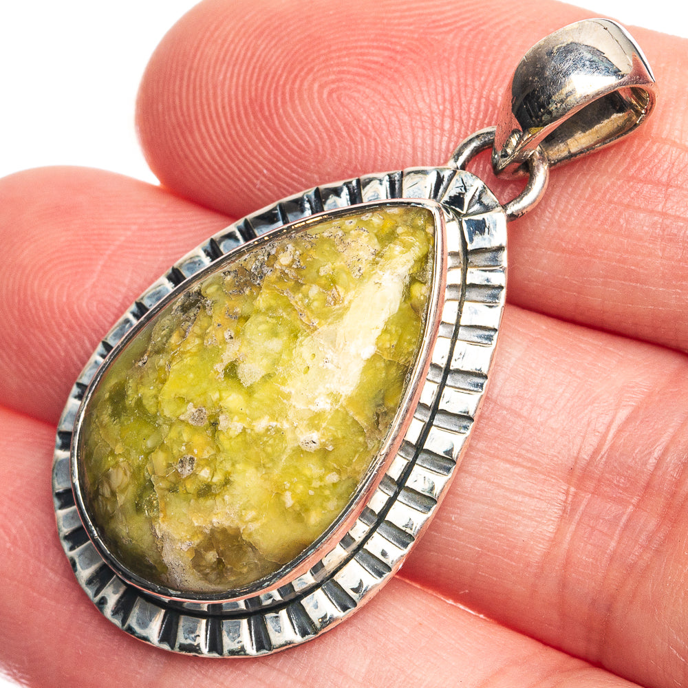 Atlantisite 925 Sterling Silver Pendant 1 5/8"