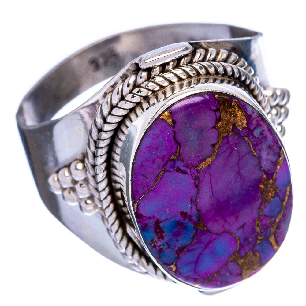 Purple Copper Composite Turquoise Ring Size 8.75 (925 Sterling Silver) R146522