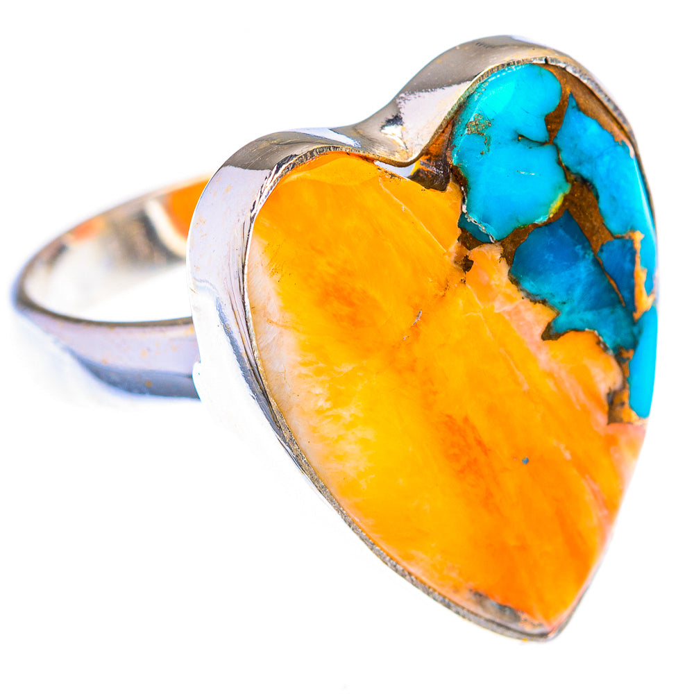 Spiny Oyster Turquoise Ring Size 7.5 (925 Sterling Silver) RING139953