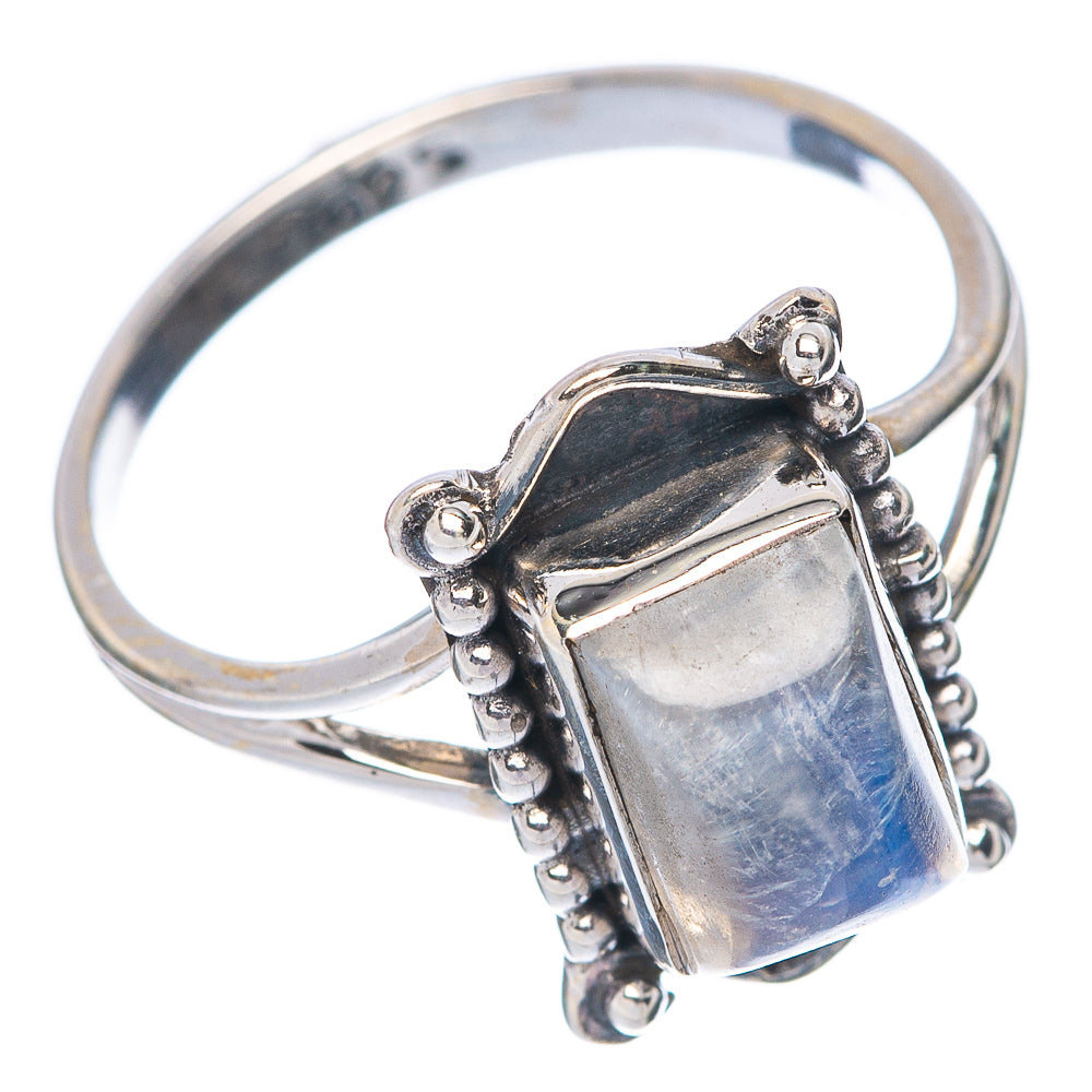 Rainbow Moonstone Dainty Ring Size 6 (925 Sterling Silver) R145844