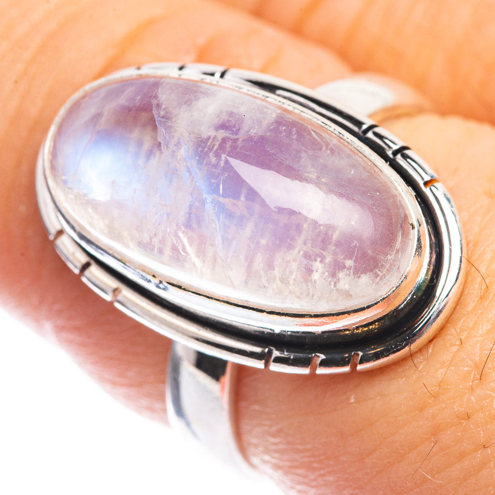 Rainbow Moonstone Ring Size 6.75 (925 Sterling Silver) RING143322