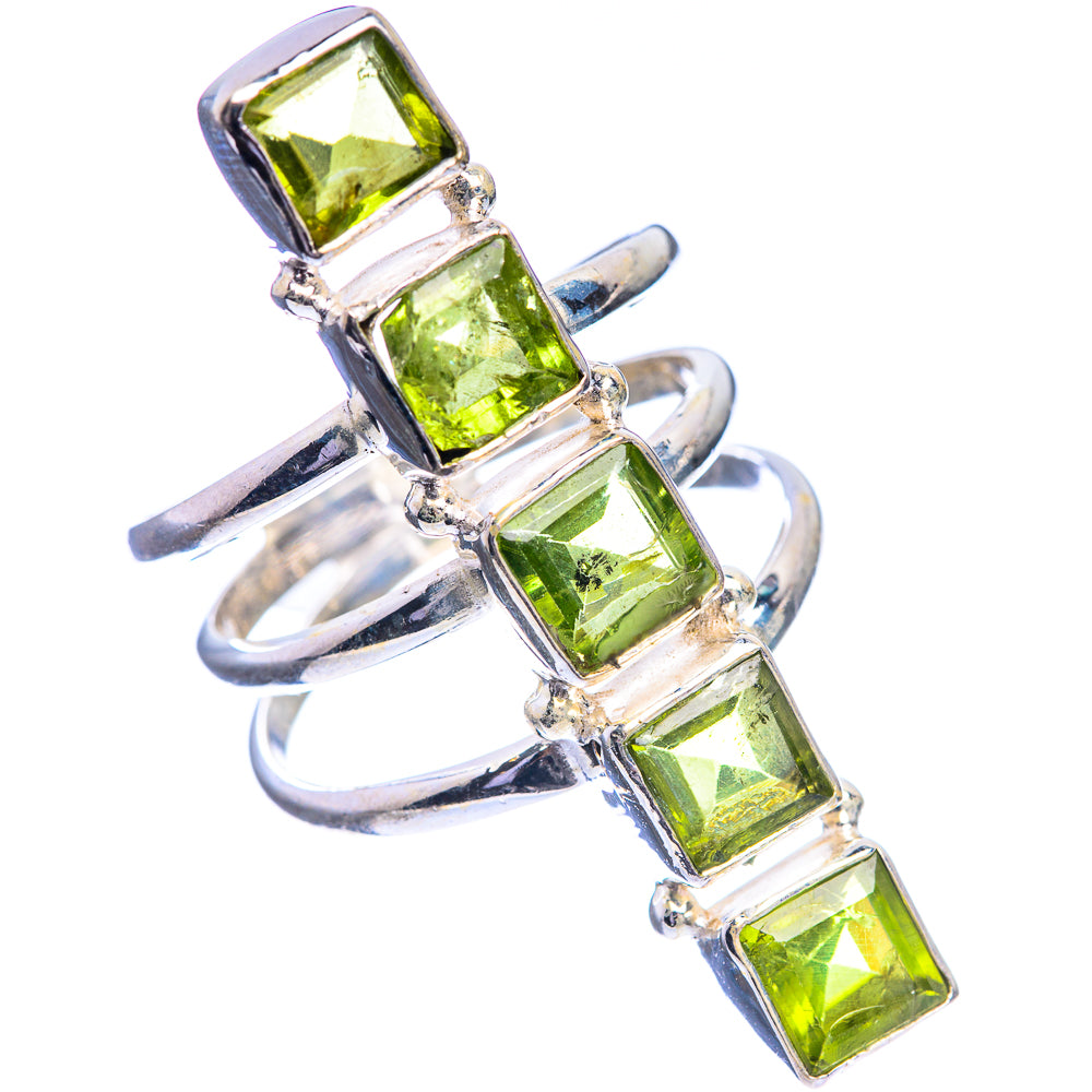 Large Peridot Ring Size 9 (925 Sterling Silver) R143196