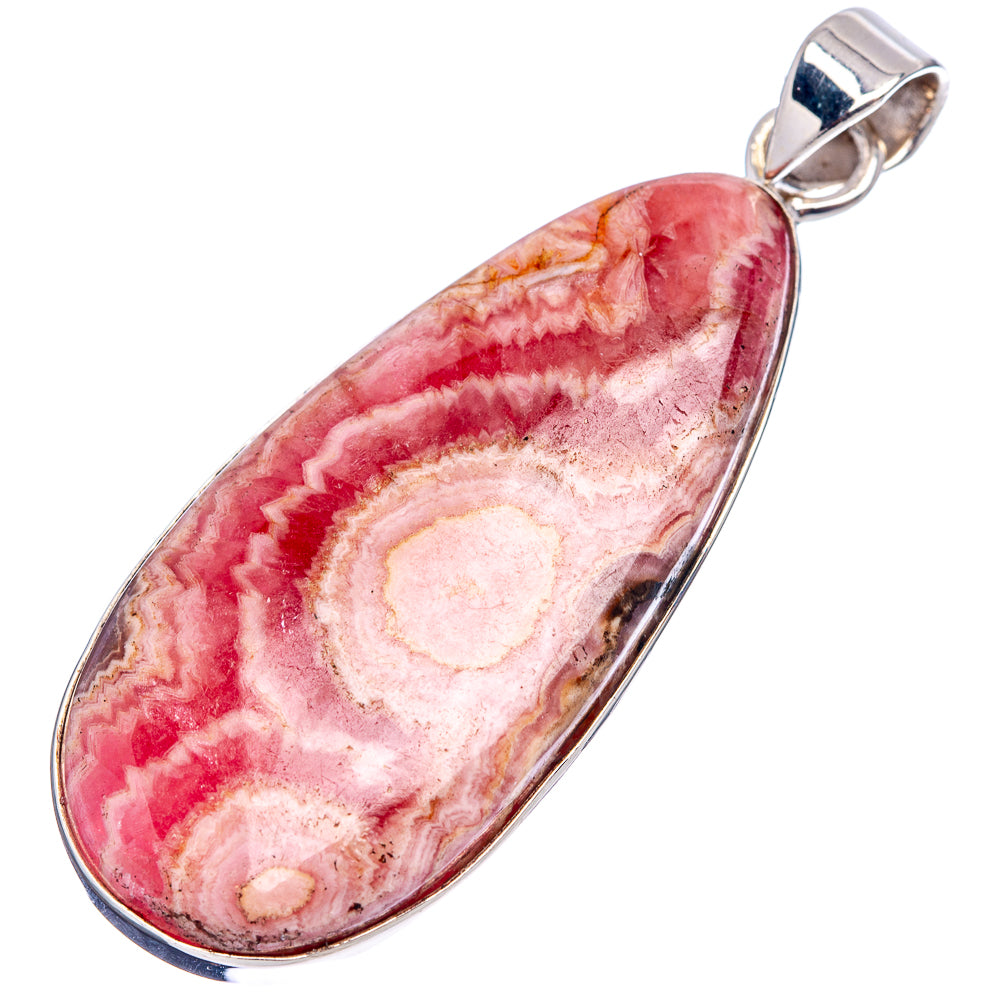 Premium Rhodochrosite Pendant 2 1/4" (.925 Sterling Silver)