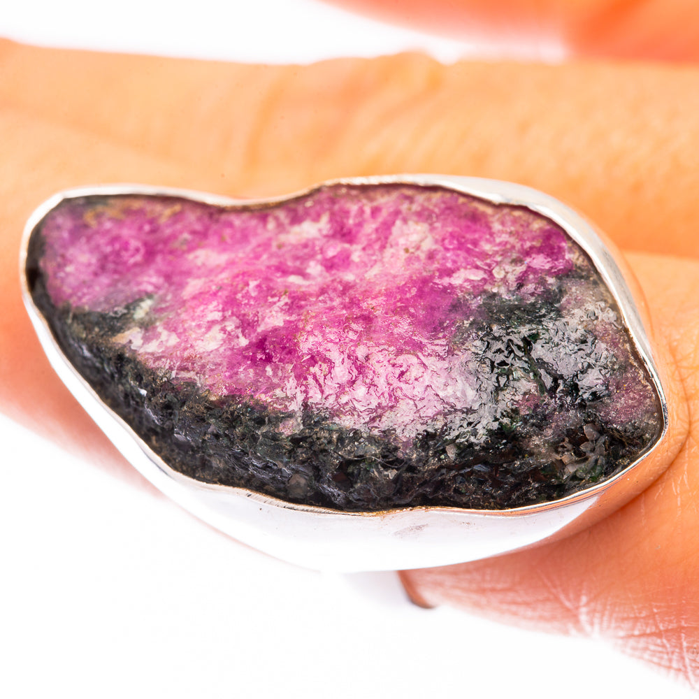 Large Ruby Zoisite Ring Size 7.75 (925 Sterling Silver) R141442