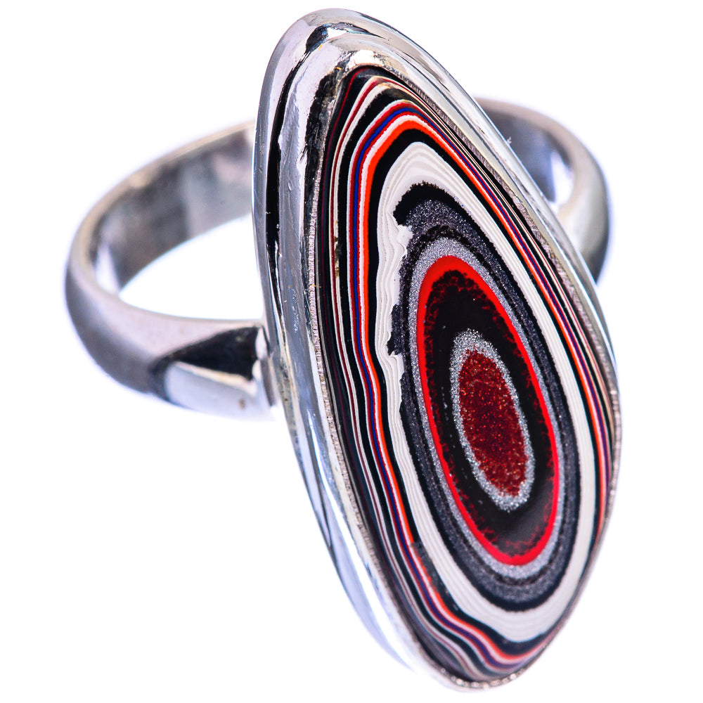 Fordite Ring Size 6.5 (925 Sterling Silver) R141964