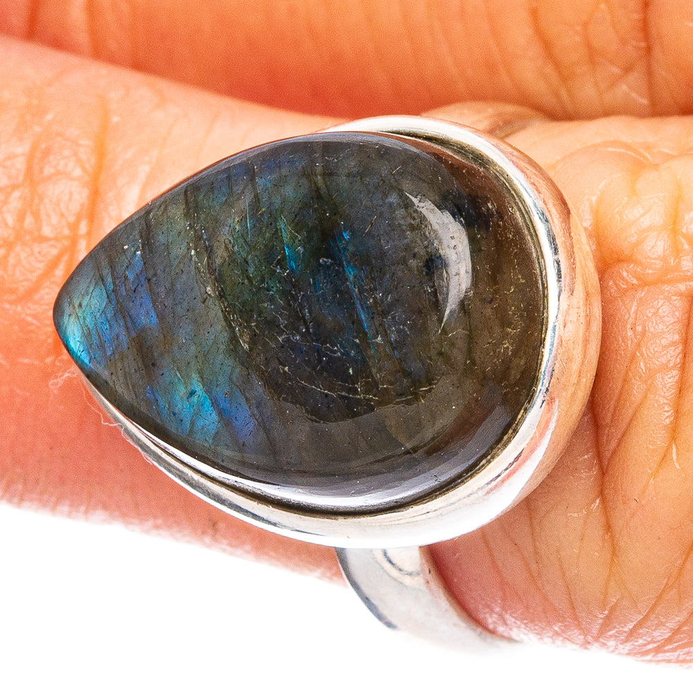 Labradorite 925 Sterling Silver Ring Size 6.75 (925 Sterling Silver) R6342