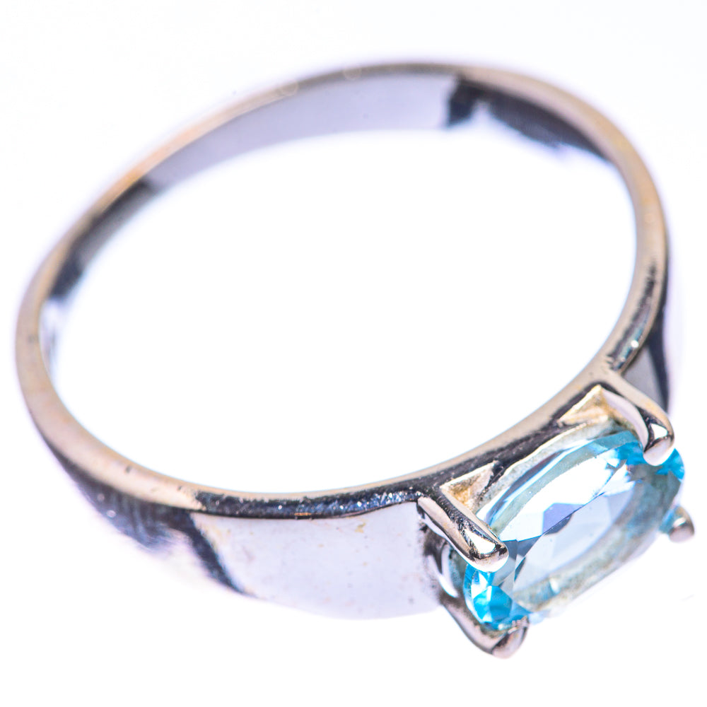 Blue Topaz Dainty Ring Size 6 (925 Sterling Silver) R142531