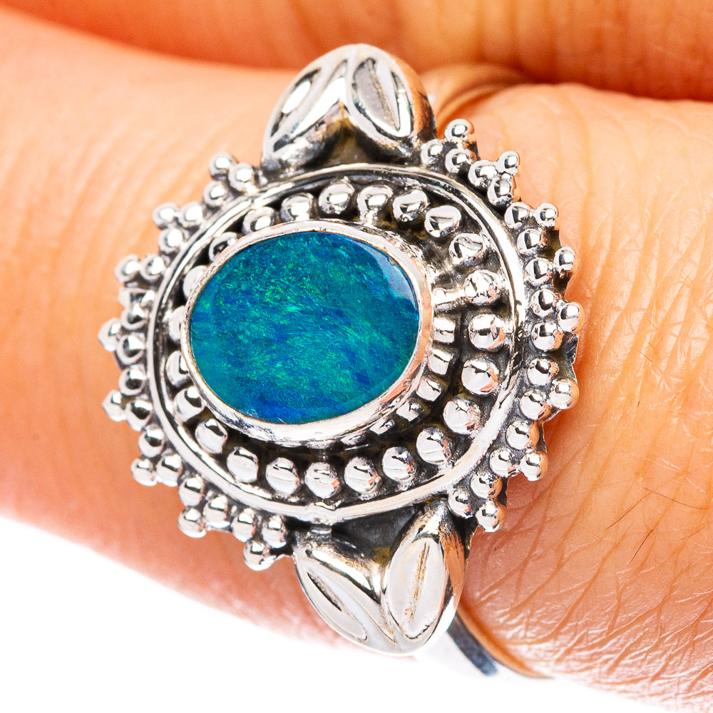 Rare Doublet Opal Ring Size 7.75 (925 Sterling Silver) R4444