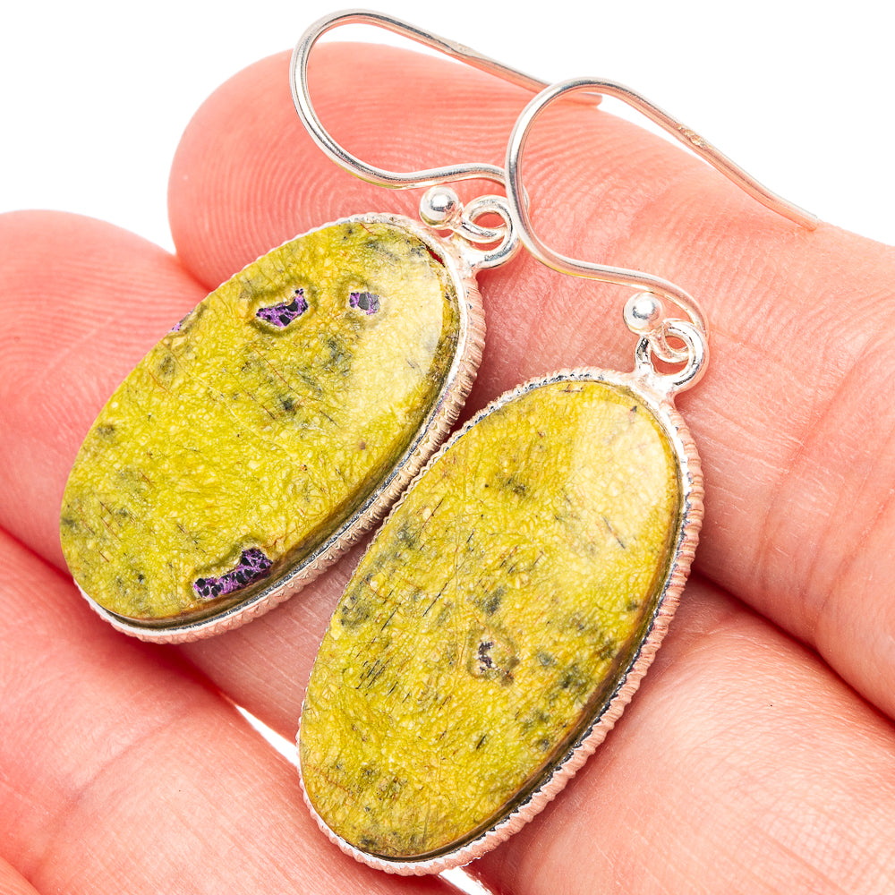 Atlantisite Earrings 1 1/2" (925 Sterling Silver) E2442