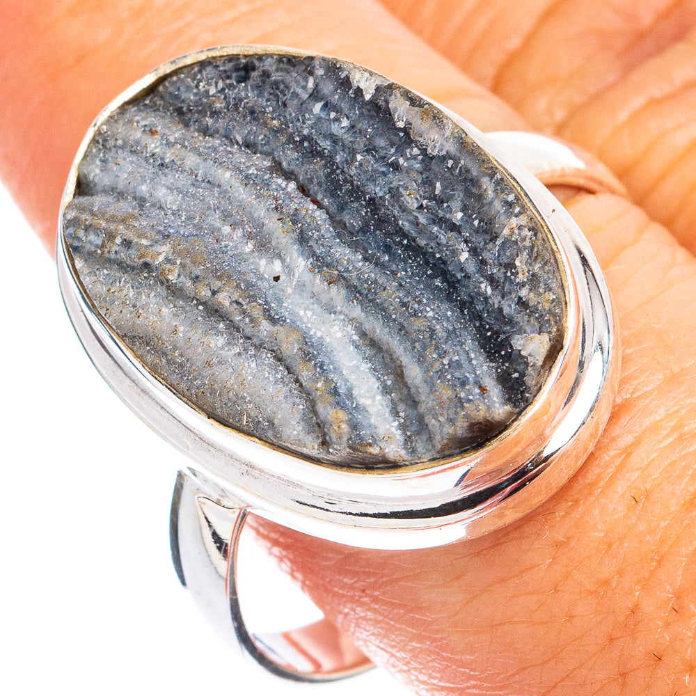 Desert Rose Druzy Ring Size 11 (925 Sterling Silver) R8407