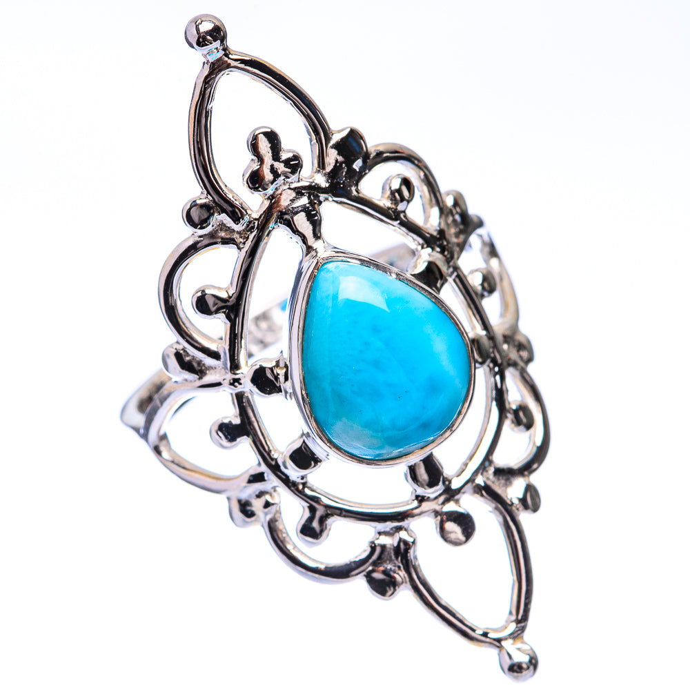 Premium Larimar Ring Size 8 (925 Sterling Silver) R141831