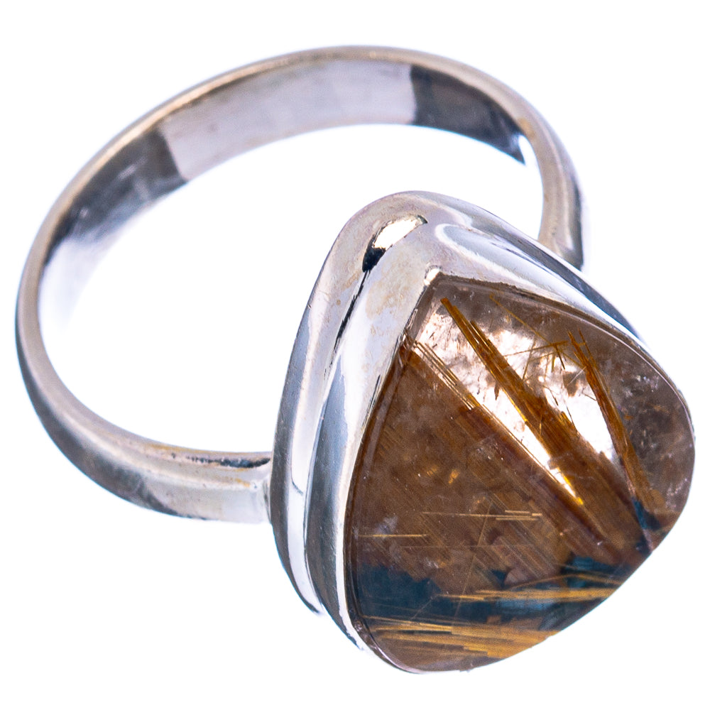 Star Rutilated Quartz Ring Size 7 (.925 Sterling Silver)
