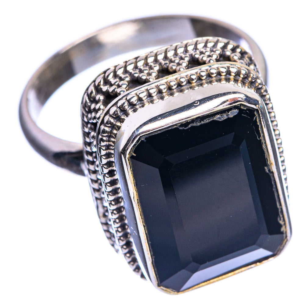 Black Onyx Ring Size 8.75 (925 Sterling Silver) R144100