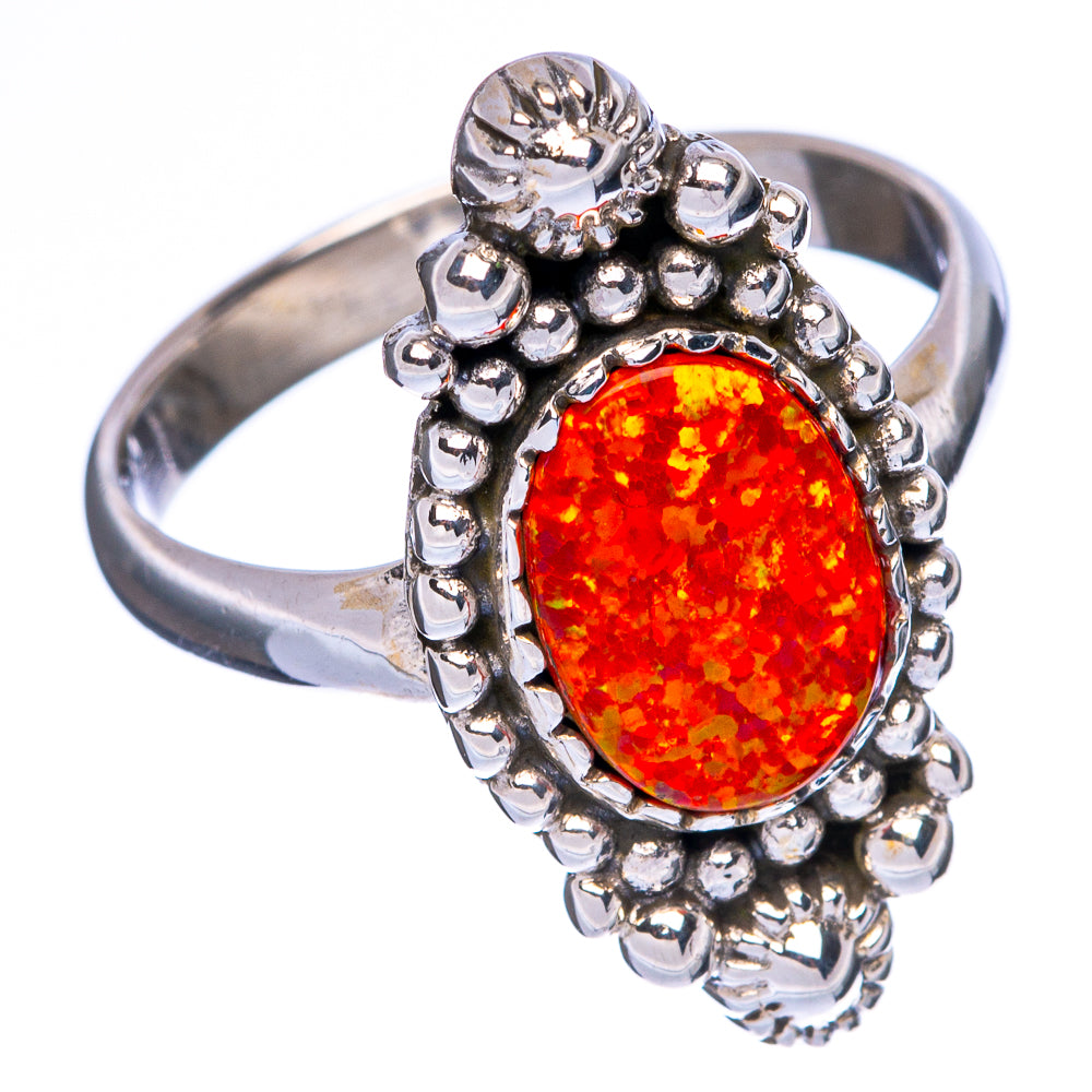 Synthetic Opal Ring Size 8 (925 Sterling Silver) R146077