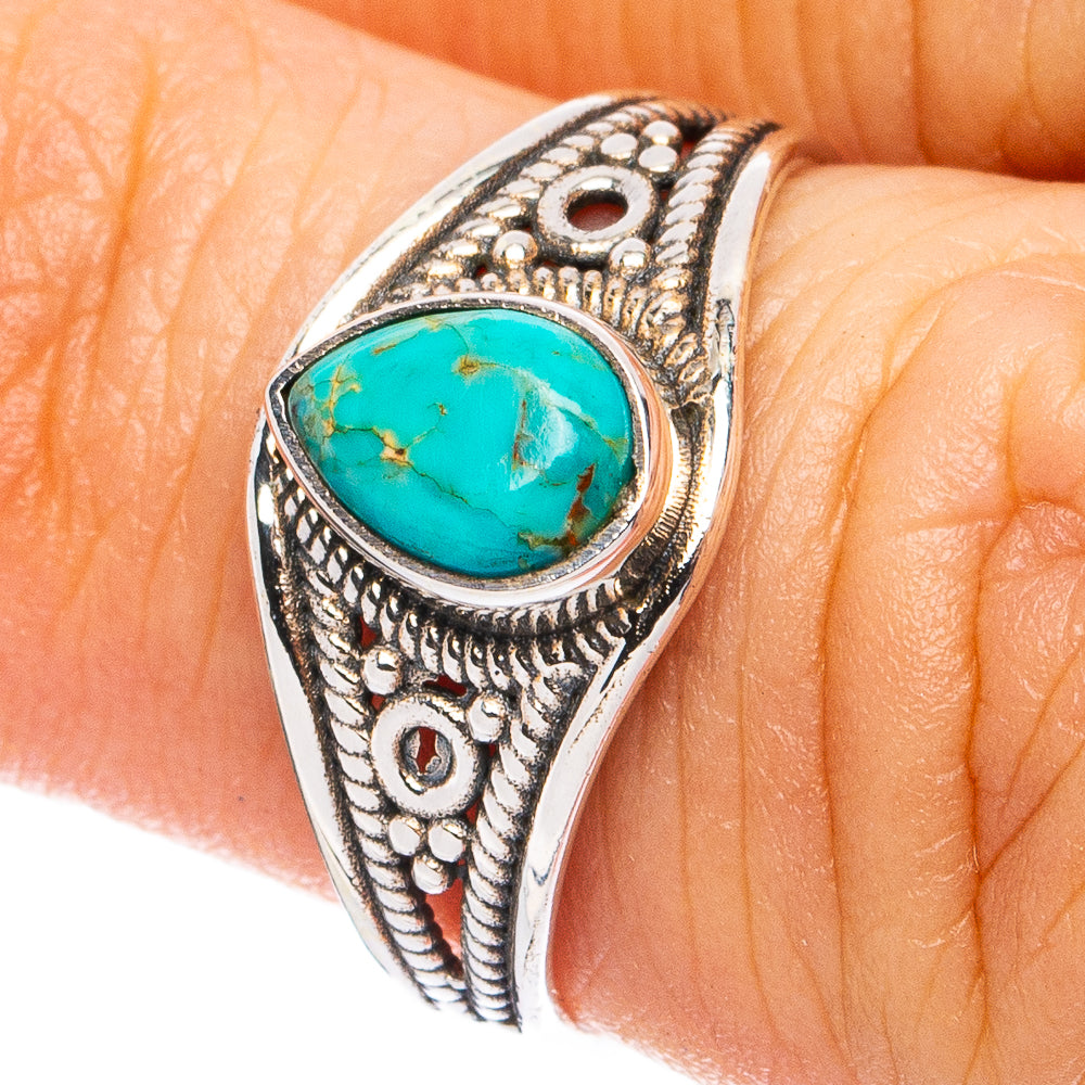 Mohave Turquoise Ring Size 6 (925 Sterling Silver) R8266