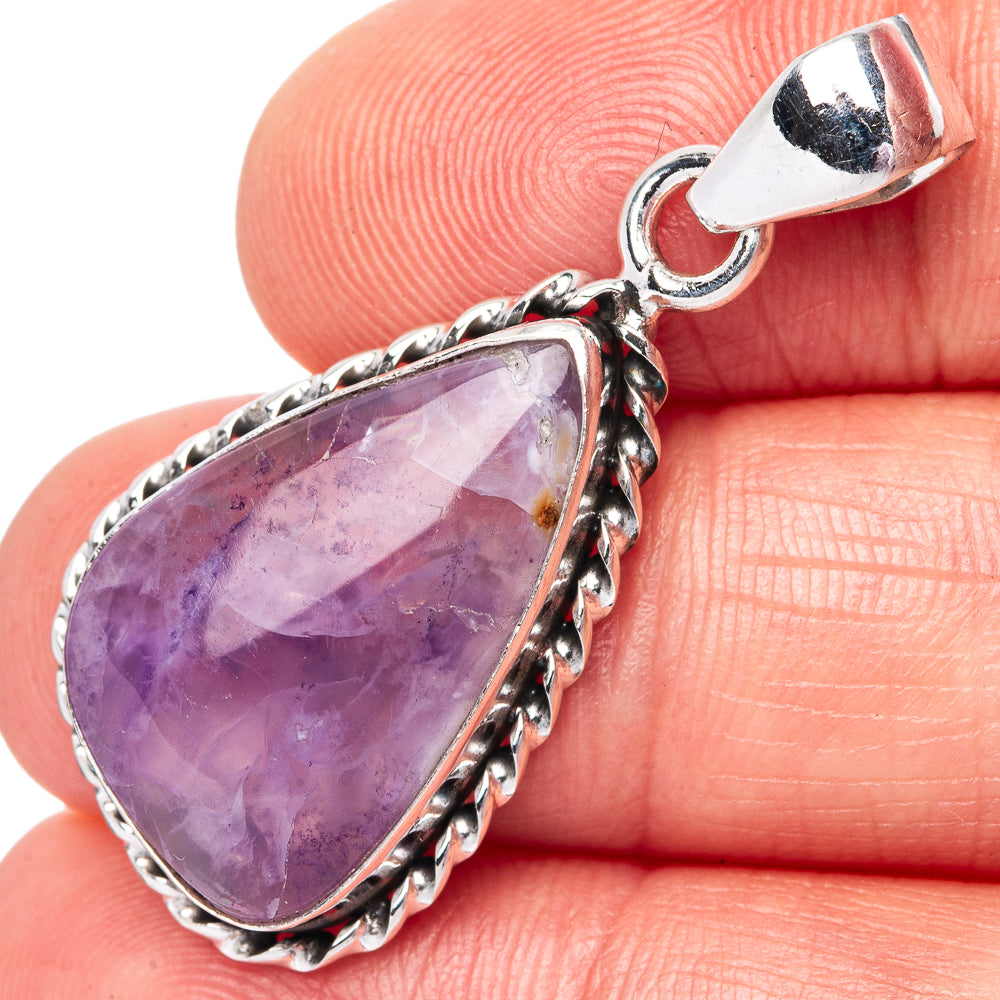 Rare Mexican Purple Opal 925 Sterling Silver Pendant 1 1/2" (925 Sterling Silver) P42618