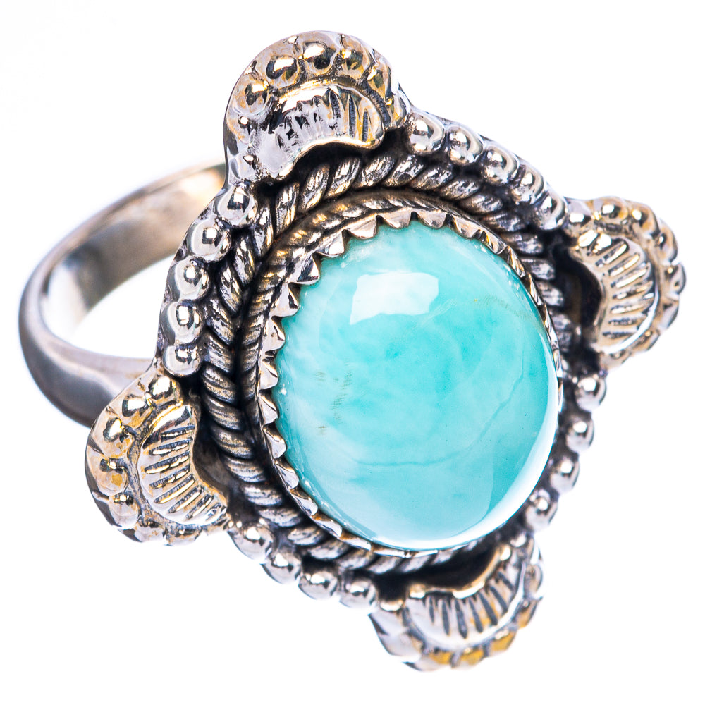 Larimar Ring Size 6.5 (925 Sterling Silver) R4537