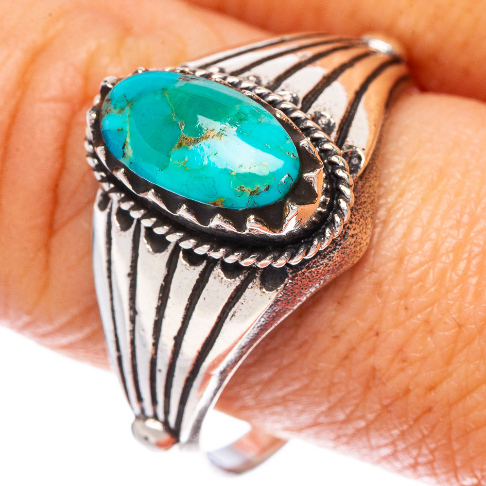 Rare Arizona Turquoise Ring Size 11.5 (925 Sterling Silver) R1516
