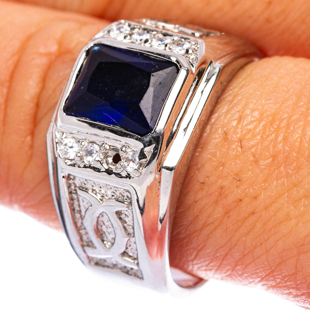 Sapphire Agate Ring Size 10 (925 Sterling Silver) R146000