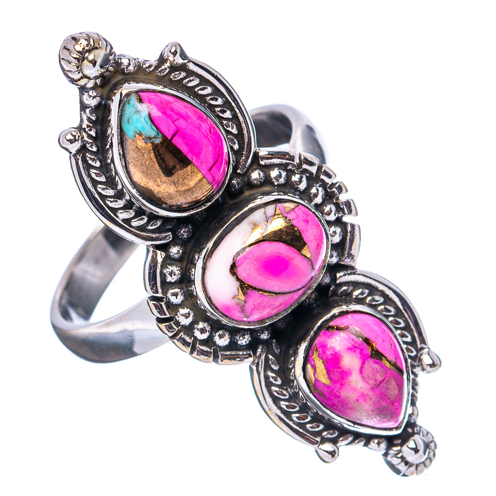 Cotton Candy Turquoise Ring Size 7 (.925 Sterling Silver)