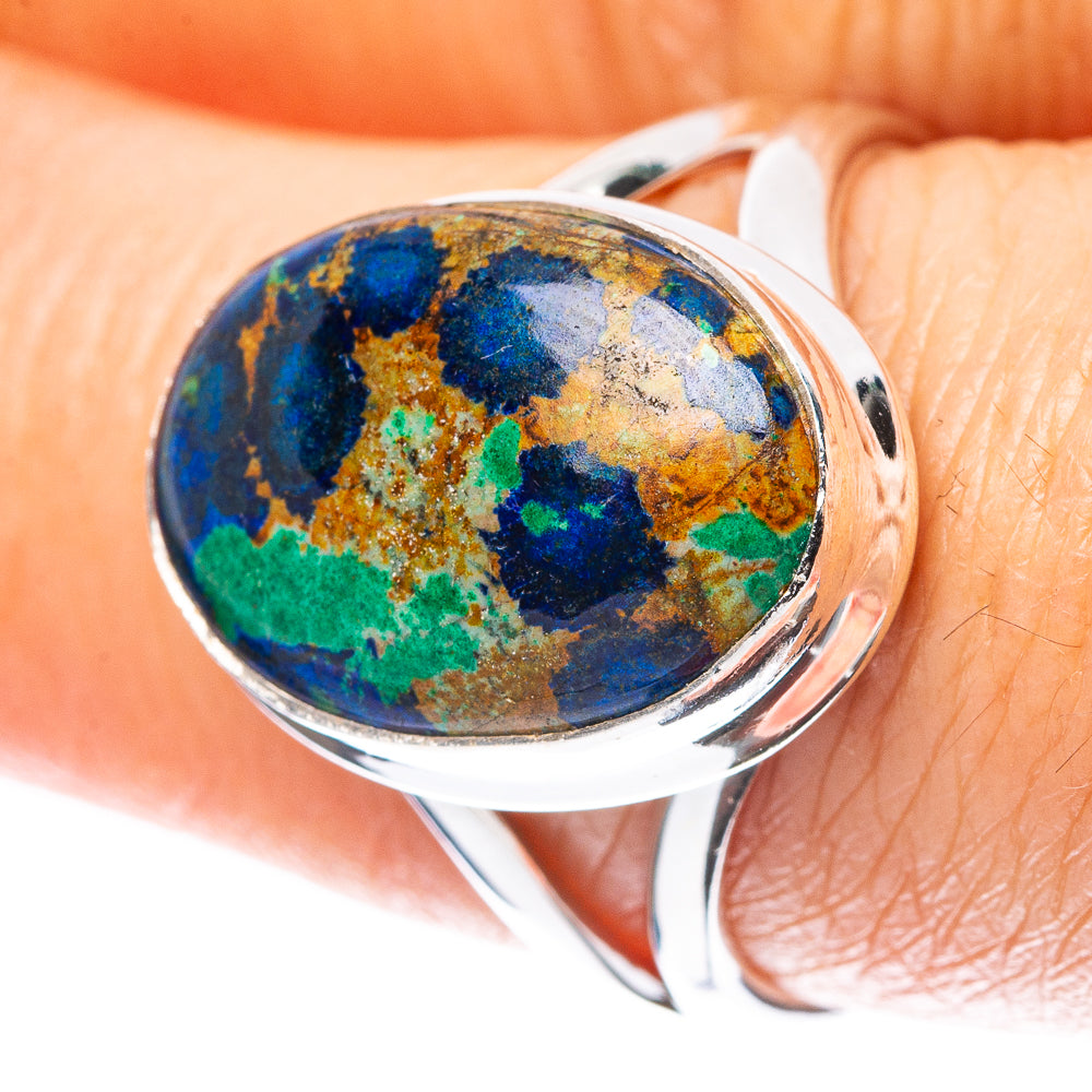 Azurite Ring Size 8 (925 Sterling Silver) R4118