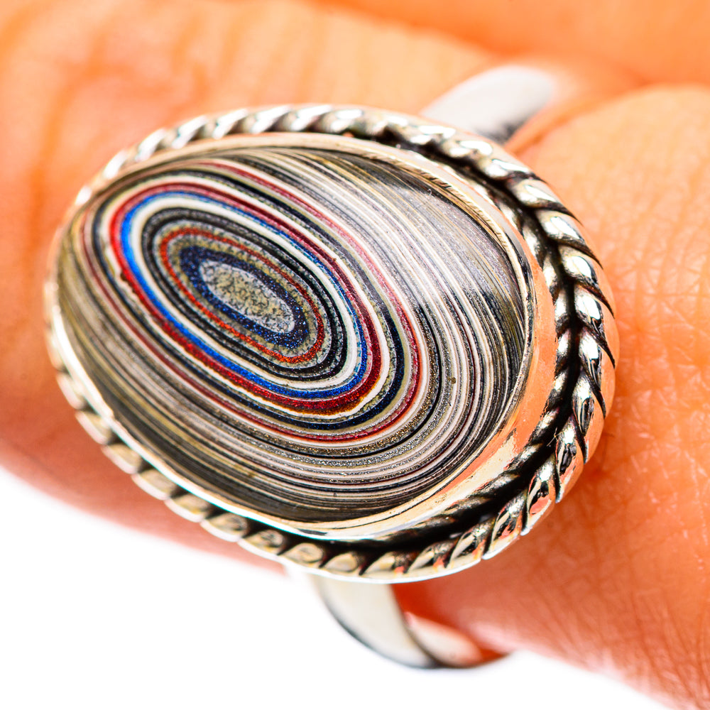 Fordite Ring Size 9.25 (925 Sterling Silver) RING139225
