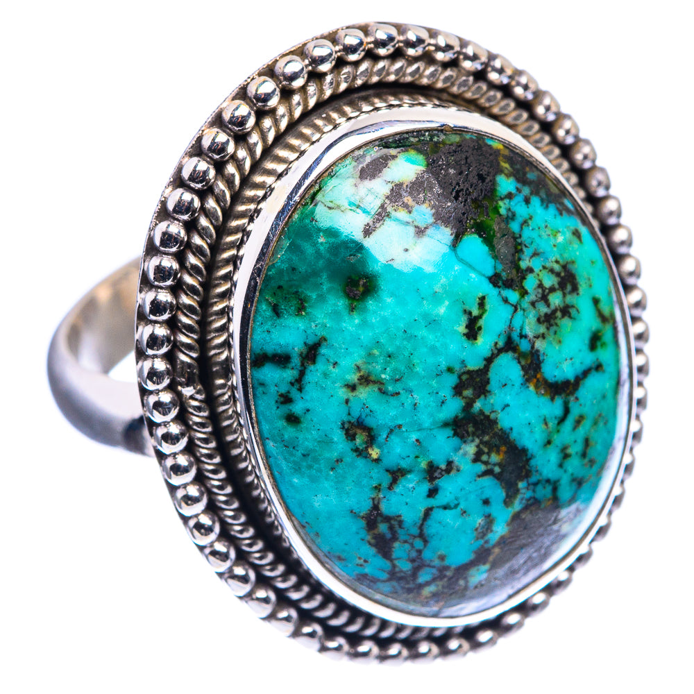 Tibetan Turquoise Ring Size 6.25 (925 Sterling Silver) R142432