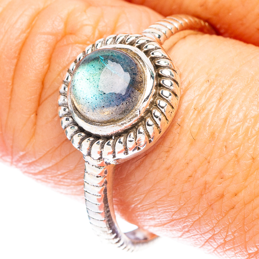 Labradorite Ring Size 100 (925 Sterling Silver) R147038