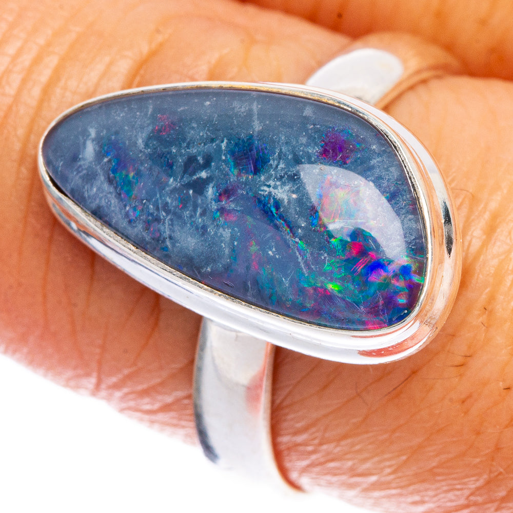 Triplet Opal Ring Size 8.75 (925 Sterling Silver) R147254