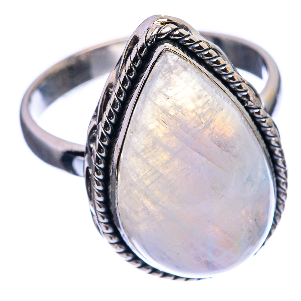 Rainbow Moonstone Ring Size 10.75 (925 Sterling Silver) R142450