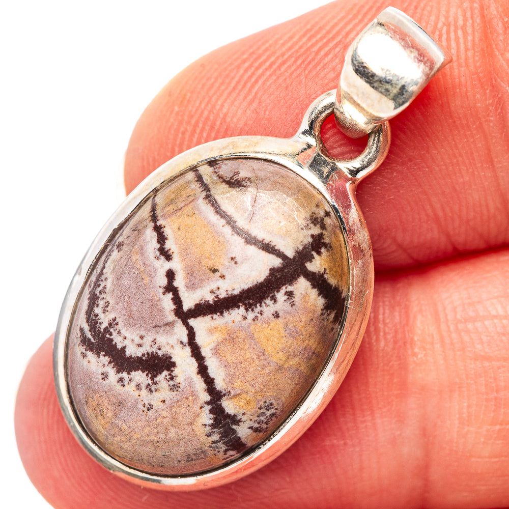 Sonora Dendritic Pendant 1 1/4" (.925 Sterling Silver)