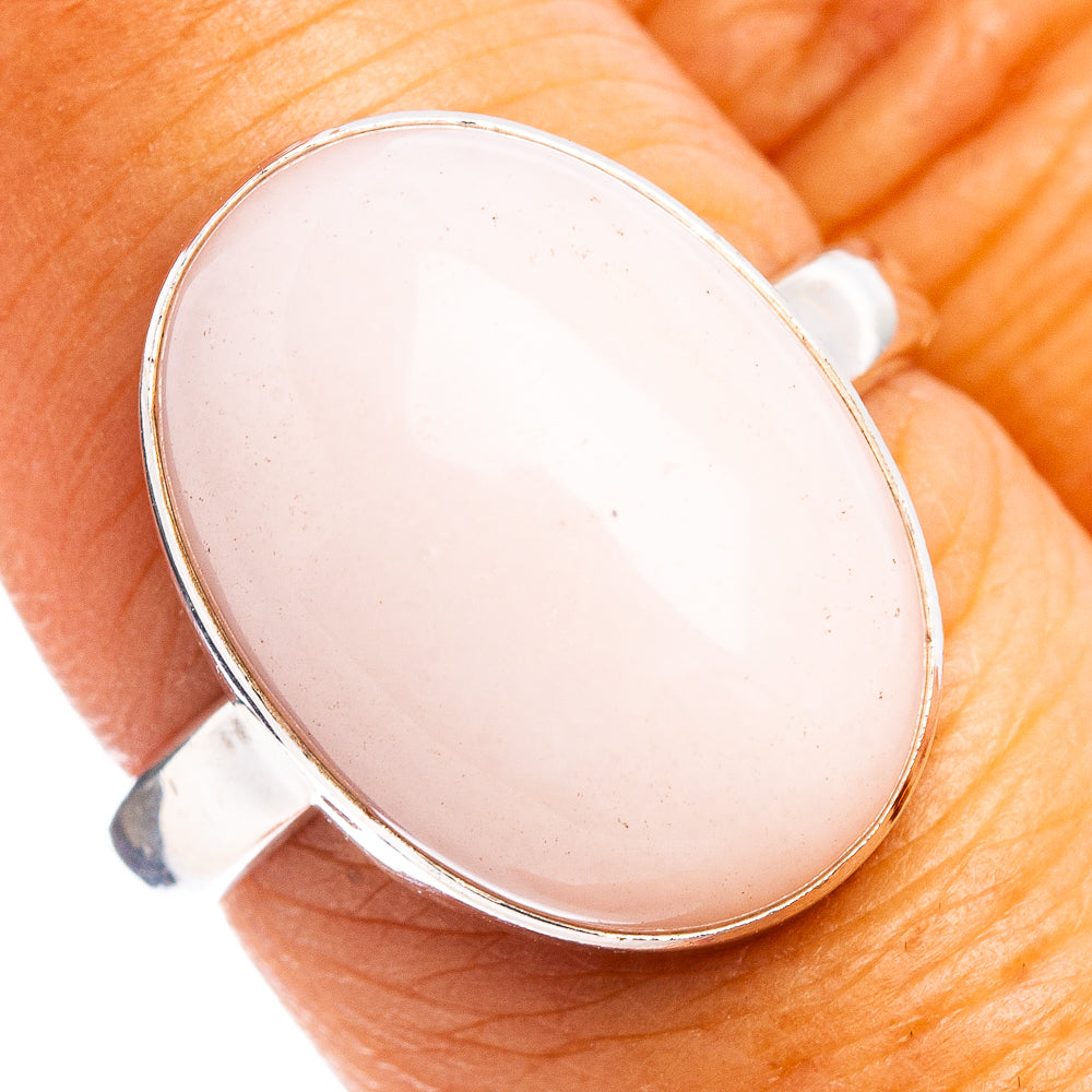 Pink Opal Ring Size 7.75 (.925 Sterling Silver)