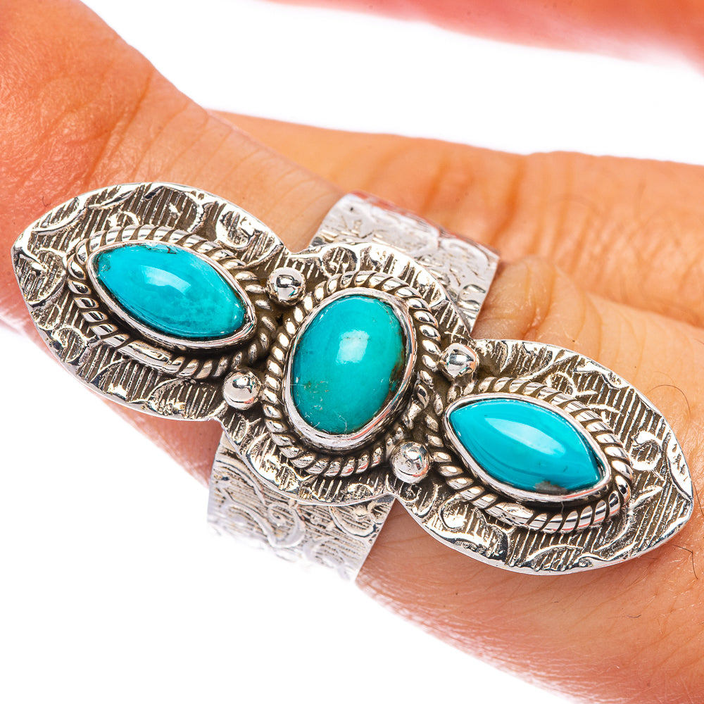 Large Sleeping Beauty Turquoise Ring Size 7 (925 Sterling Silver) R144931