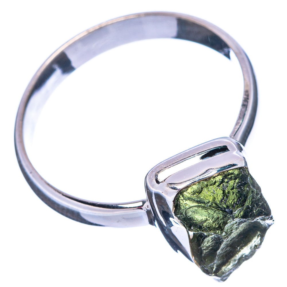 Rare Moldavite Ring Size 10 (.925 Sterling Silver)