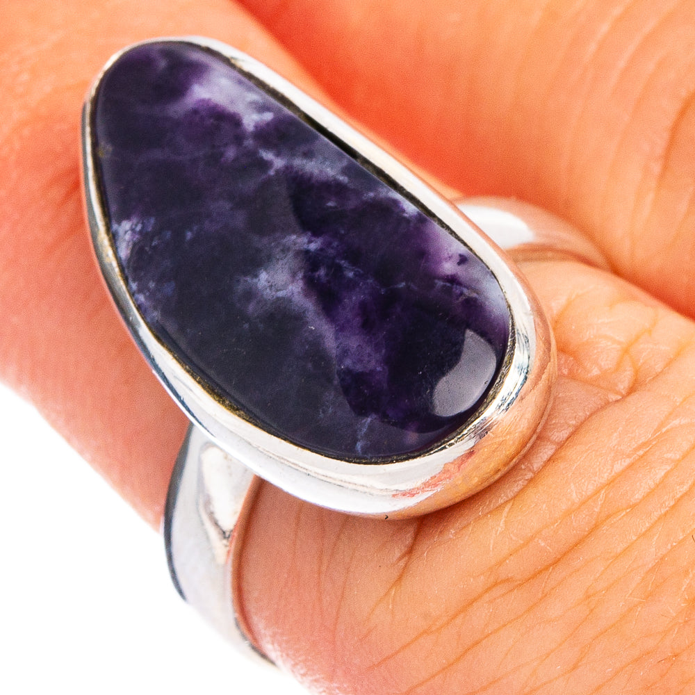 Mexican Purple Opal Ring Size 6 (.925 Sterling Silver)