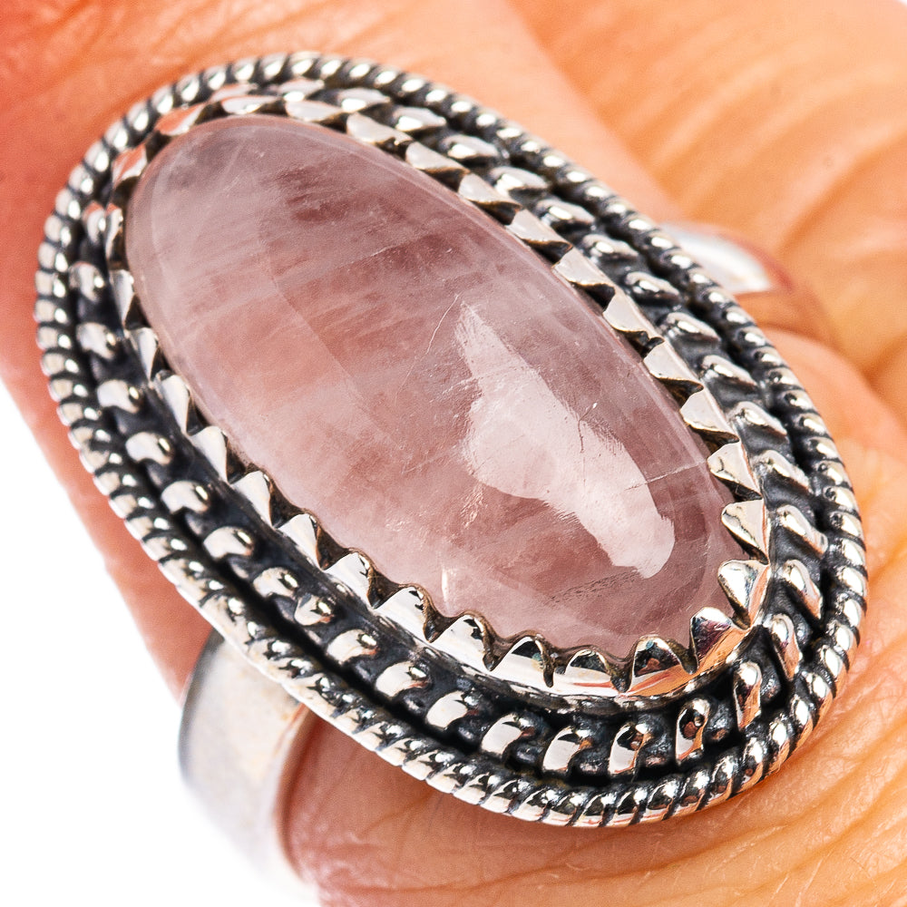 Rose Quartz Ring Size 7 (.925 Sterling Silver)