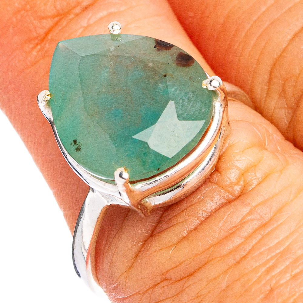 Rare Gem Silica Ring Size 7.25 (.925 Sterling Silver)