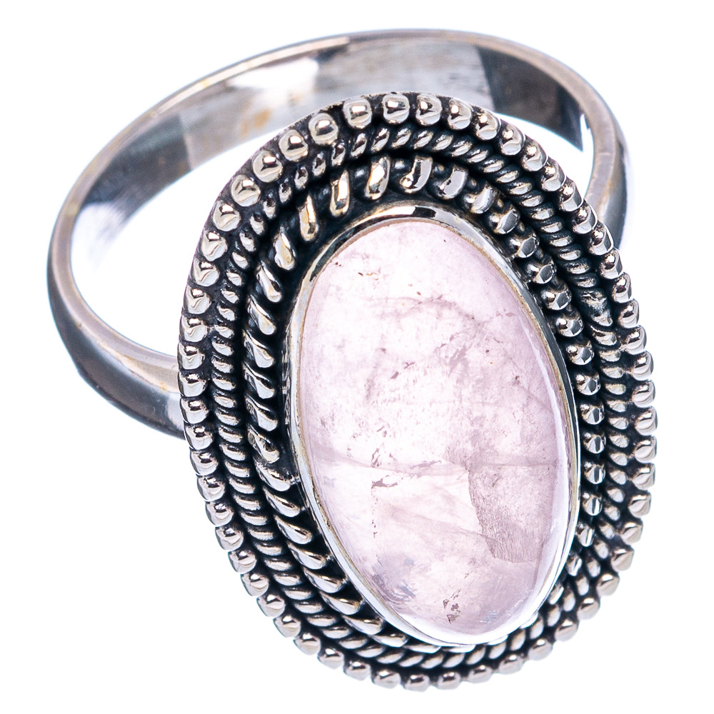 Rose Quartz Ring Size 8 (.925 Sterling Silver)