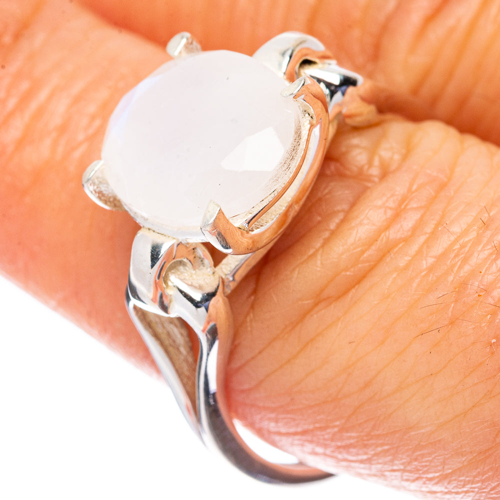 Rainbow Moonstone Ring Size 8.75 (925 Sterling Silver) R3027