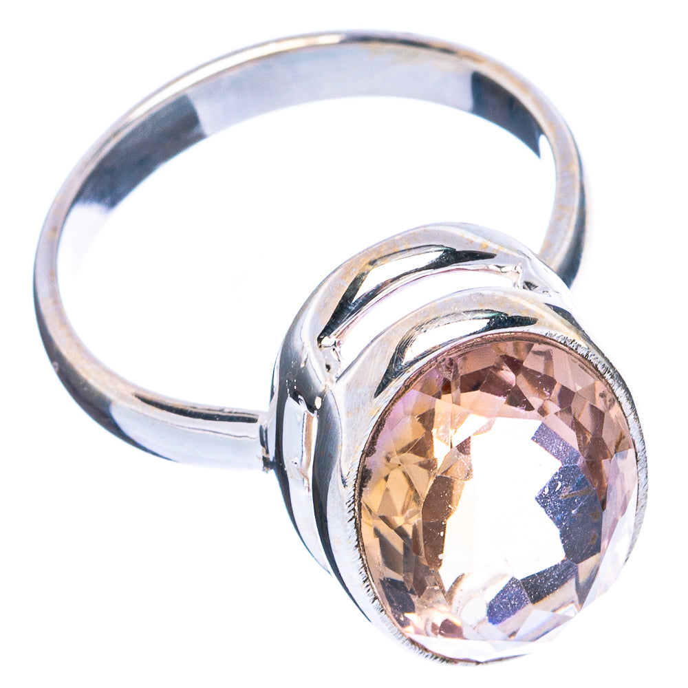 Faceted Ametrine Ring Size 8 (925 Sterling Silver) R4801