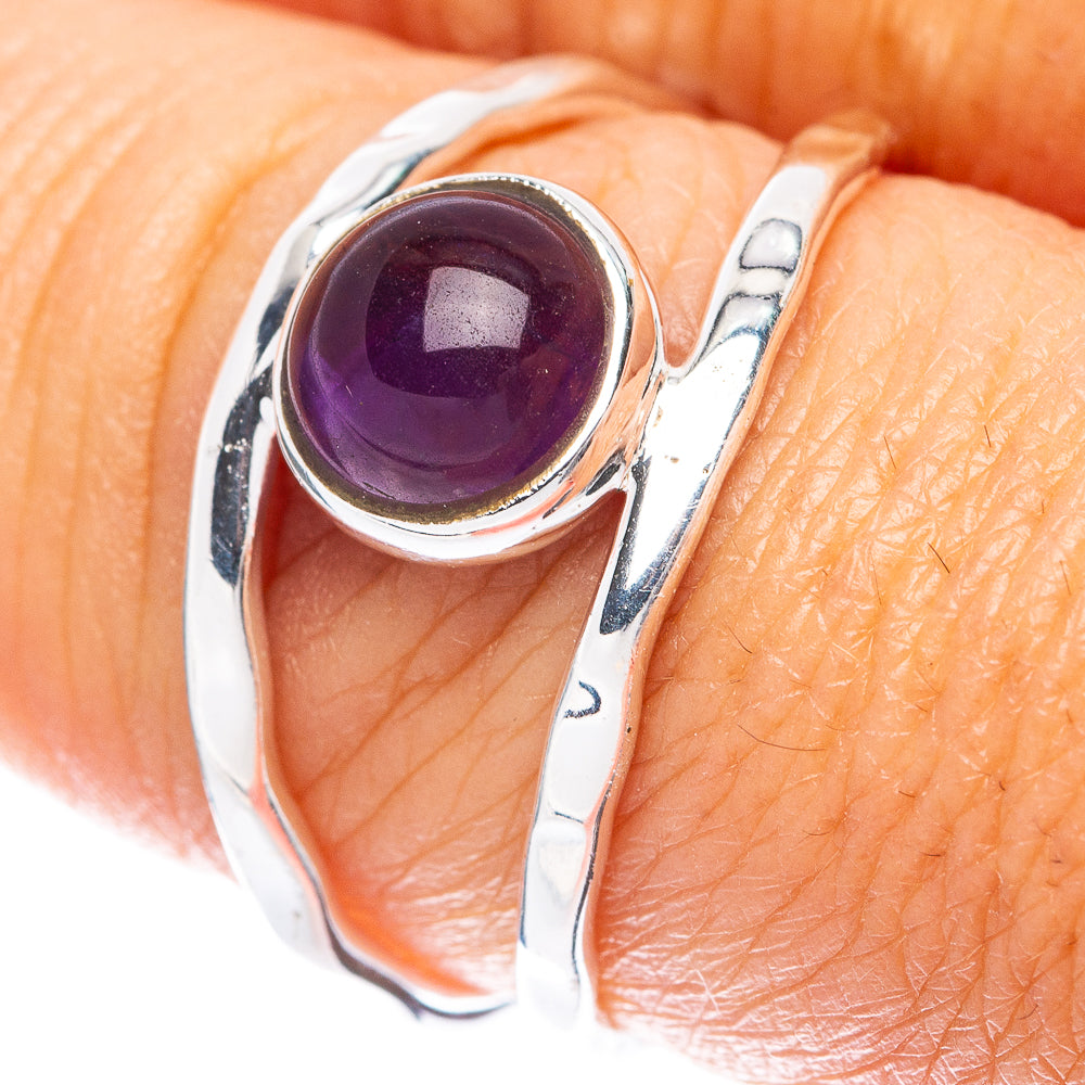 Amethyst Dainty Ring Size 8 (925 Sterling Silver) R5855