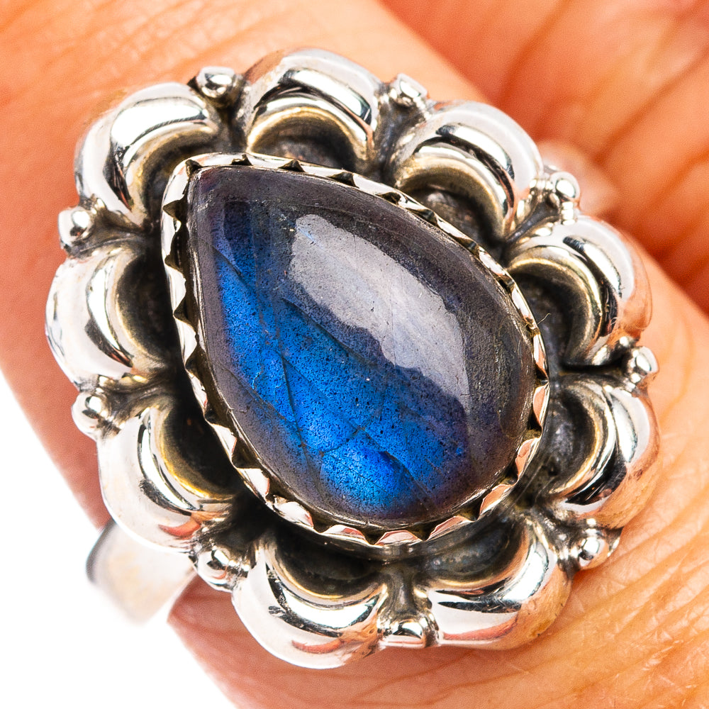 Labradorite Ring Size 8 (.925 Sterling Silver)