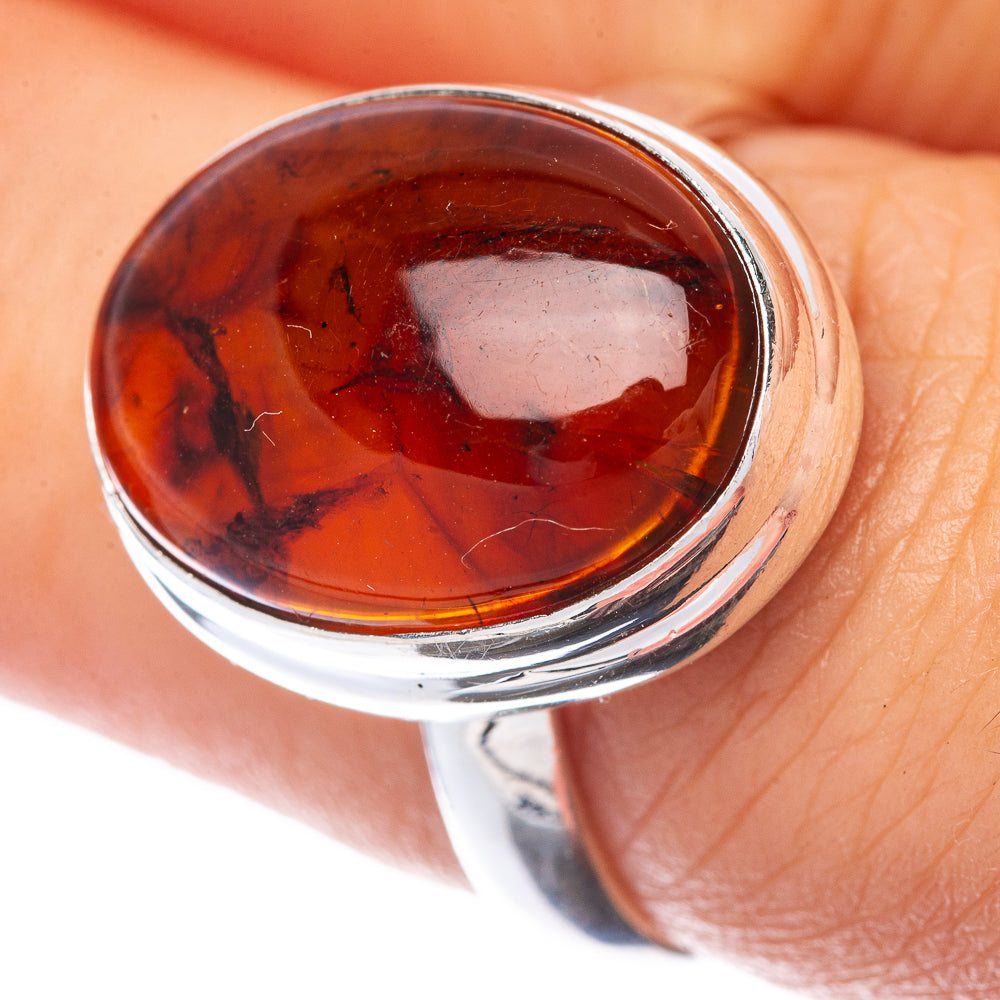Baltic Amber Ring Size 7.5 (925 Sterling Silver) R145142