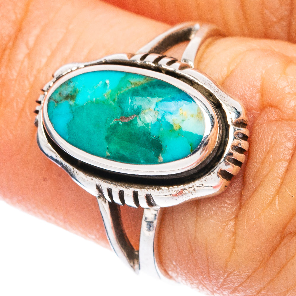 Rare Arizona Turquoise Ring Size 5.5 (925 Sterling Silver) R4950